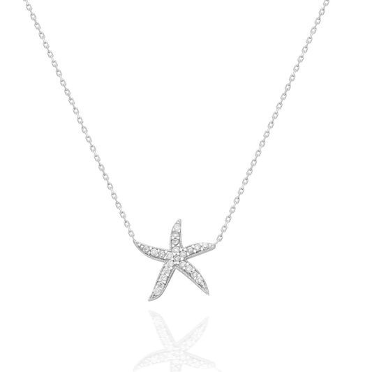 925 Silver Starfish Necklace