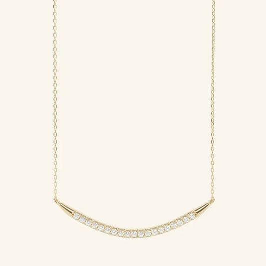 925 Silver Curved Necklace