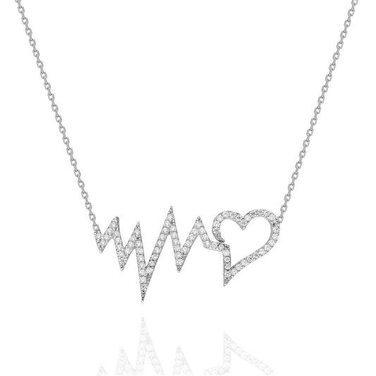 925 Silver Heartbeat Necklace